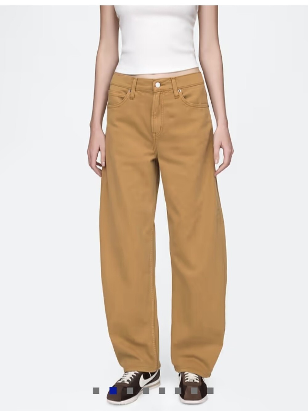 GAP Barrel High-Rise Jeans in Camel Brown Sz.29/8 New